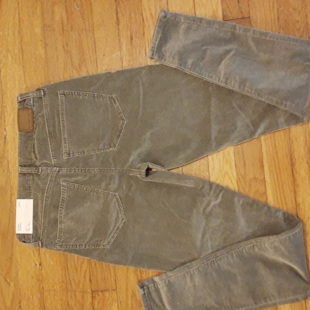 NWT American Eagle Outfitters Stretch Corduroy Pants in Light Green Size 26 - Picture 2 of 4